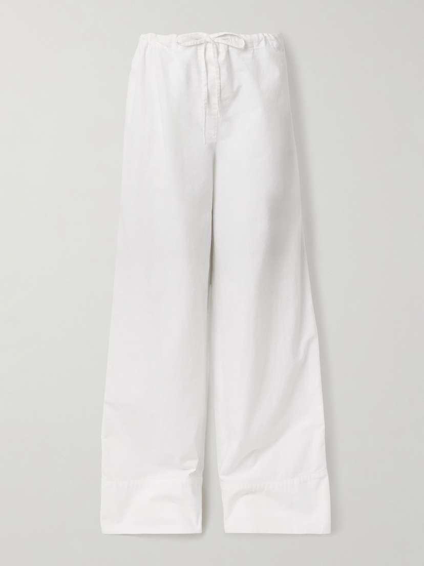 The Row Enea Cotton Wide-leg Pants