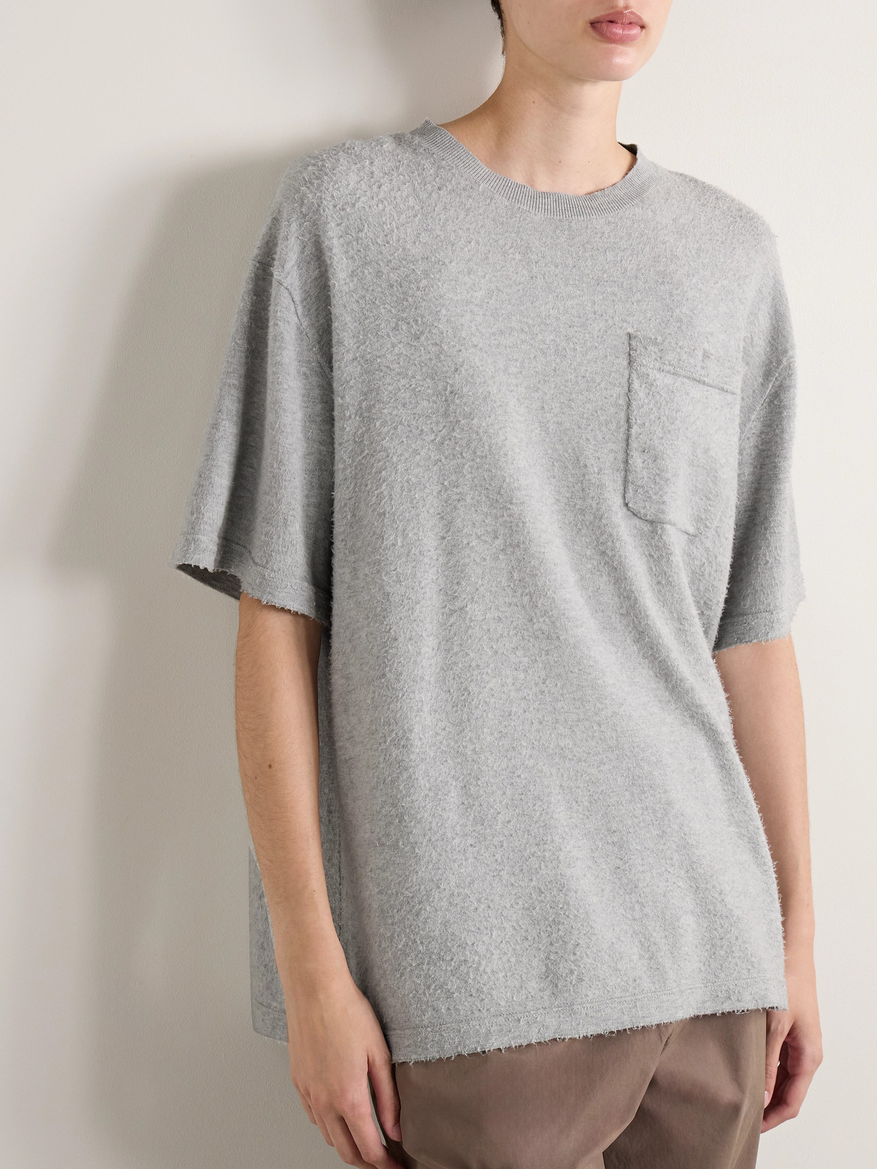 The Row Kaddy Oversized Brushed Cotton-jersey T-shirt