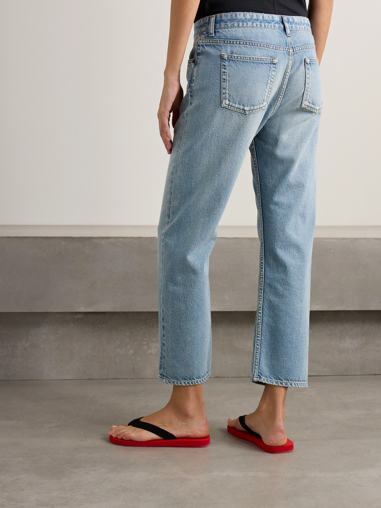The Row Riaco Mid-rise Slim-leg Jeans