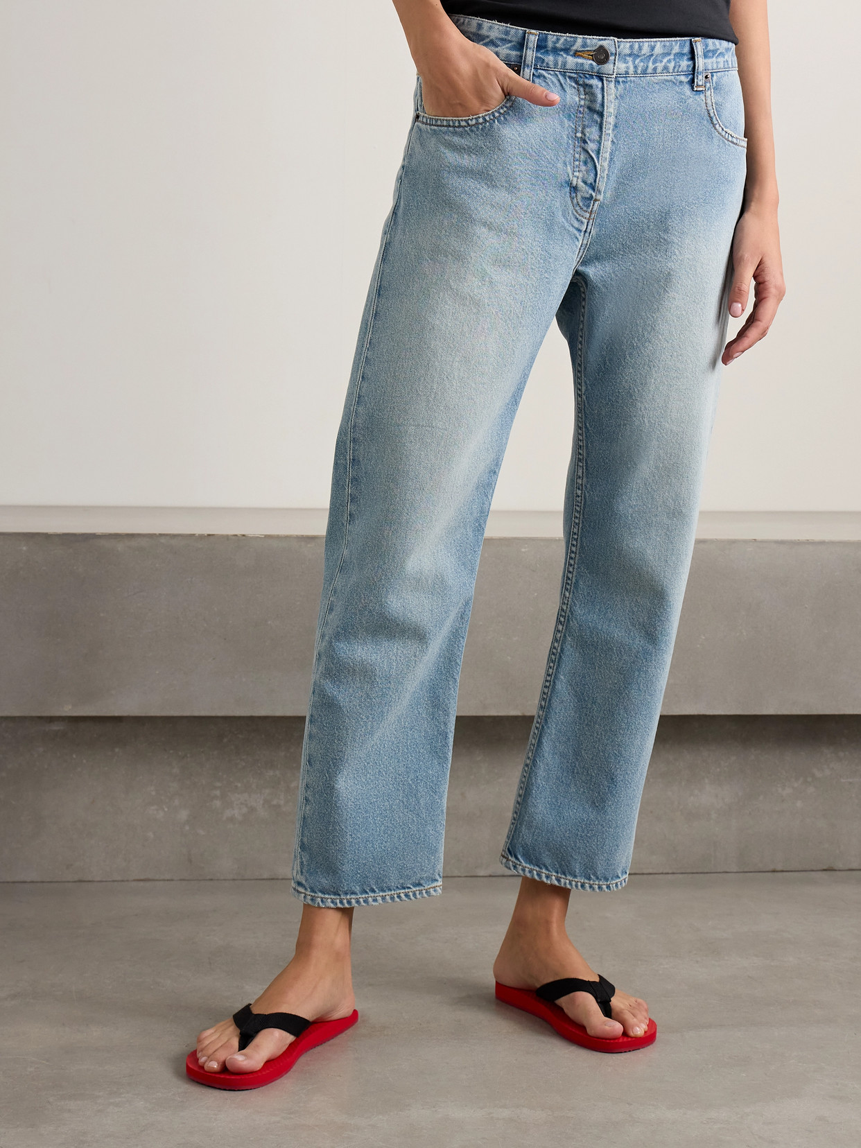 The Row Riaco Mid-rise Slim-leg Jeans