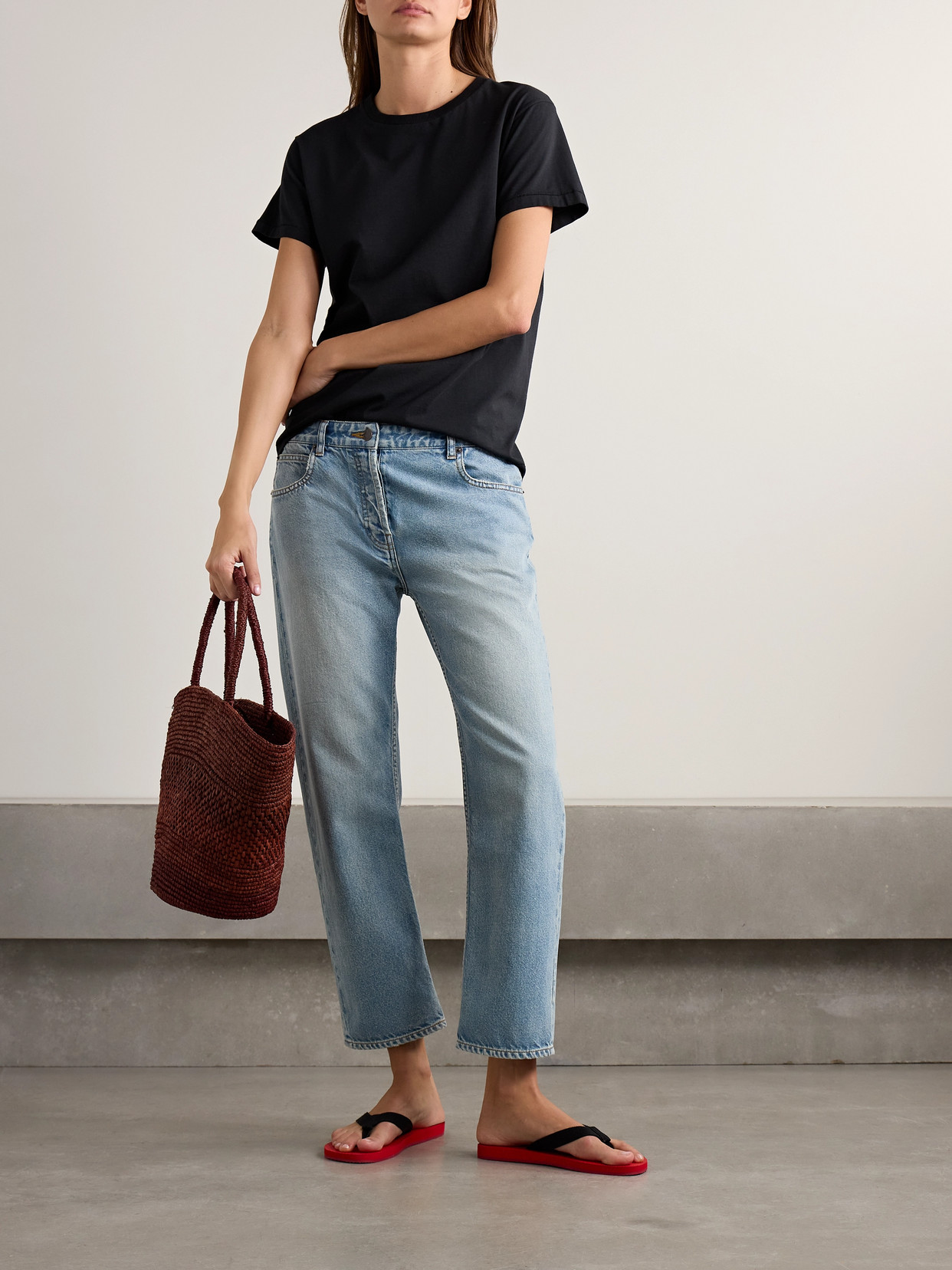 The Row Riaco Mid-rise Slim-leg Jeans