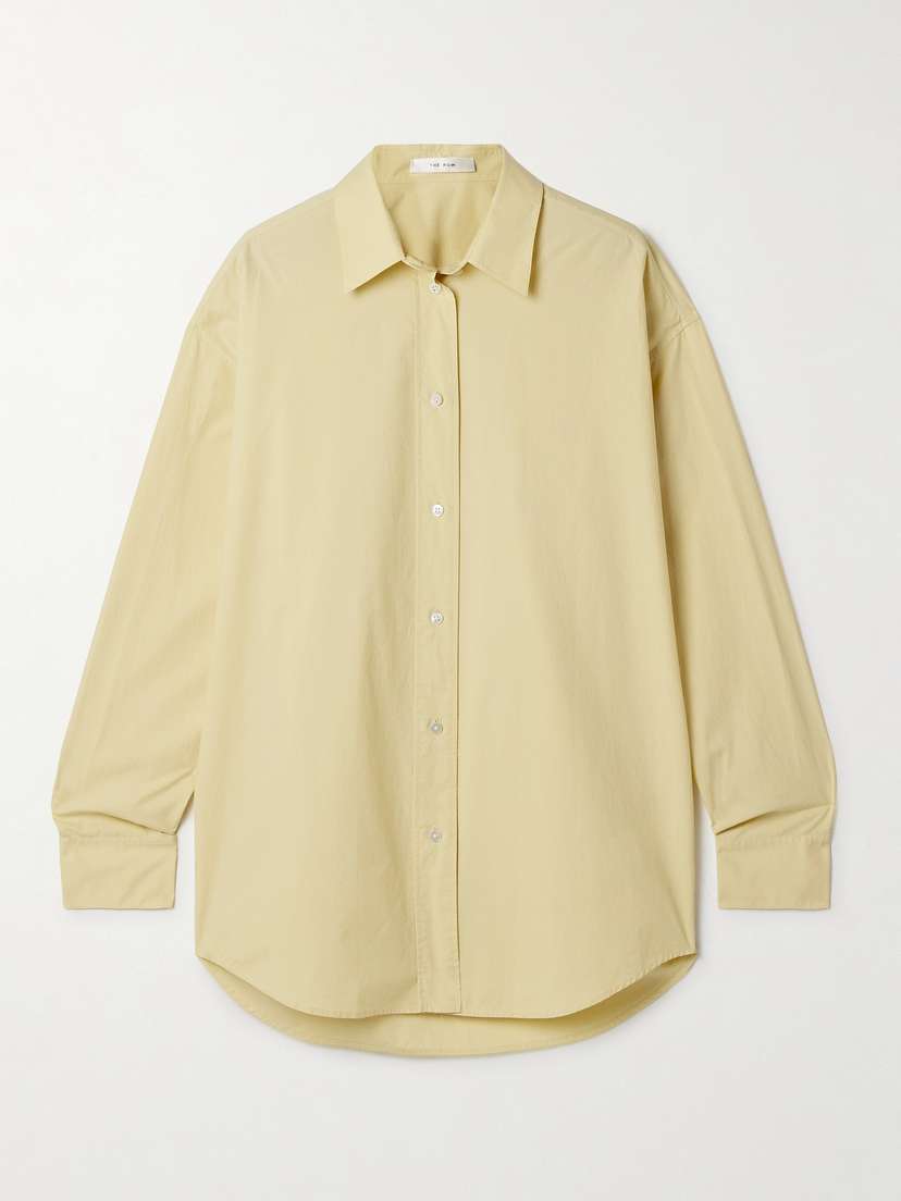 The Row Millerina Oversized Cotton-poplin Shirt