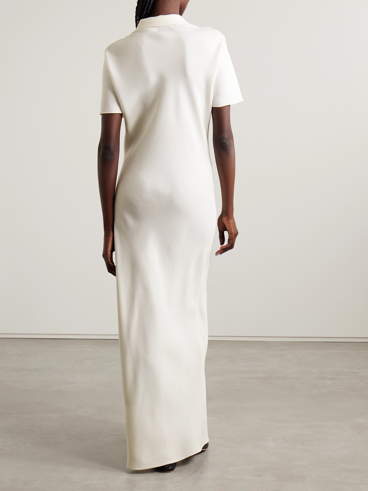 The Row Valenit Silk-crepe Maxi Dress
