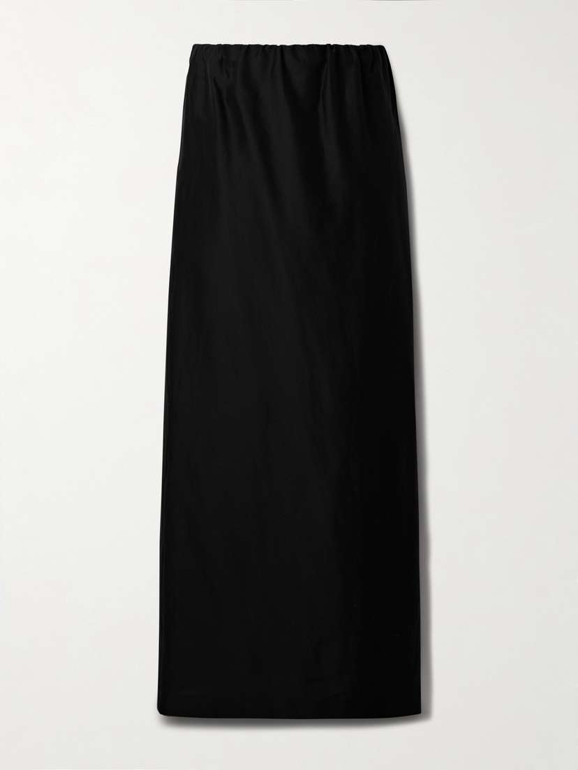 The Row Saul Cotton And Silk-blend Maxi Skirt