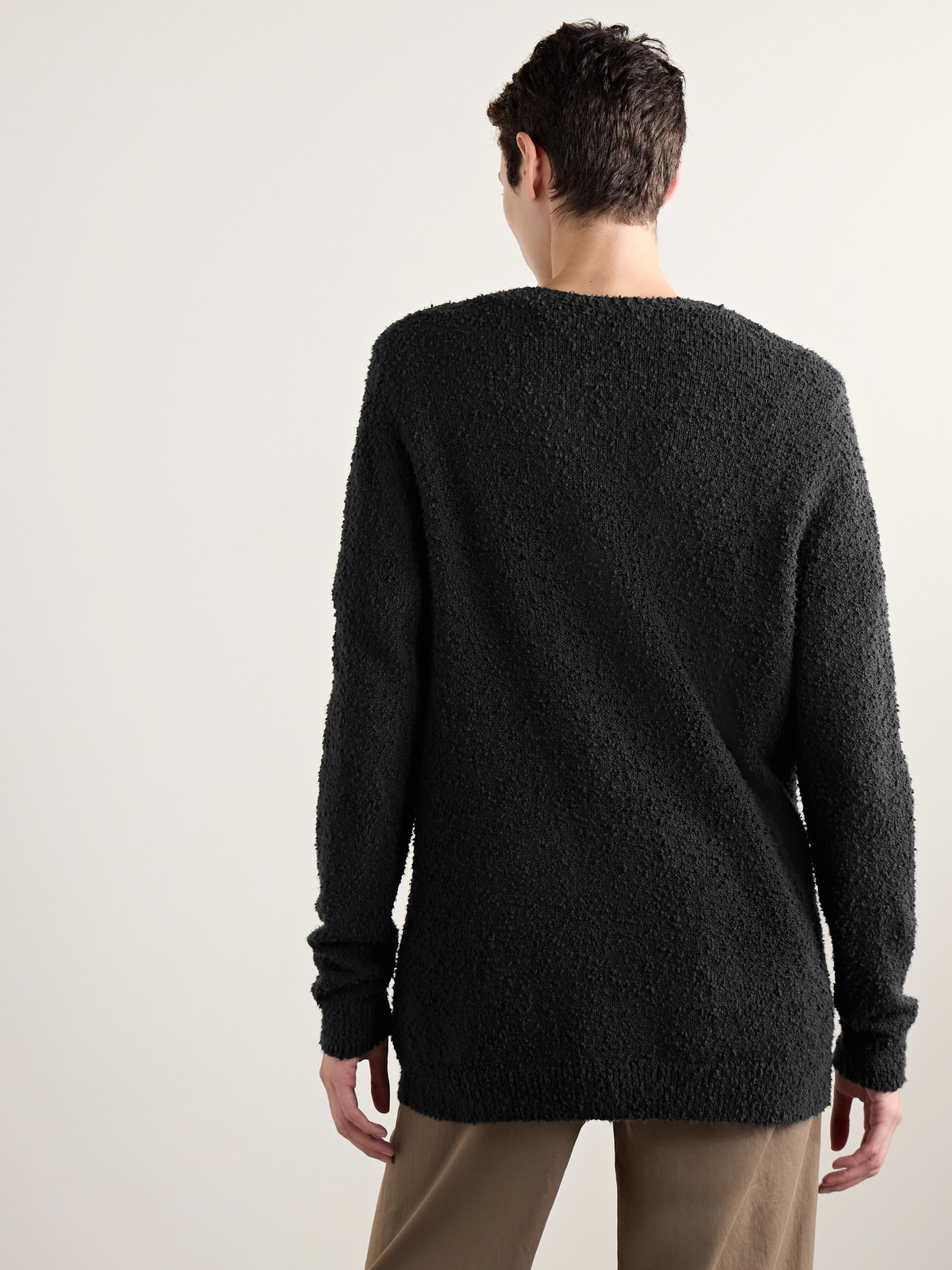 The Row Krystal Cotton-bouclé Cardigan