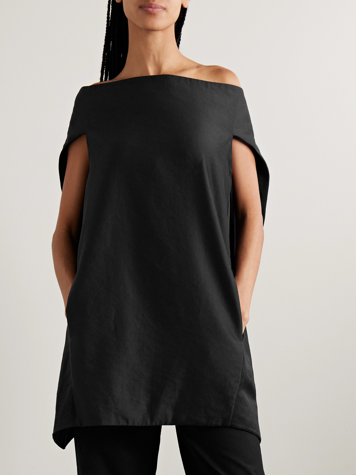 Pallenberg Off-The-Shoulder Wool-Blend Blouse