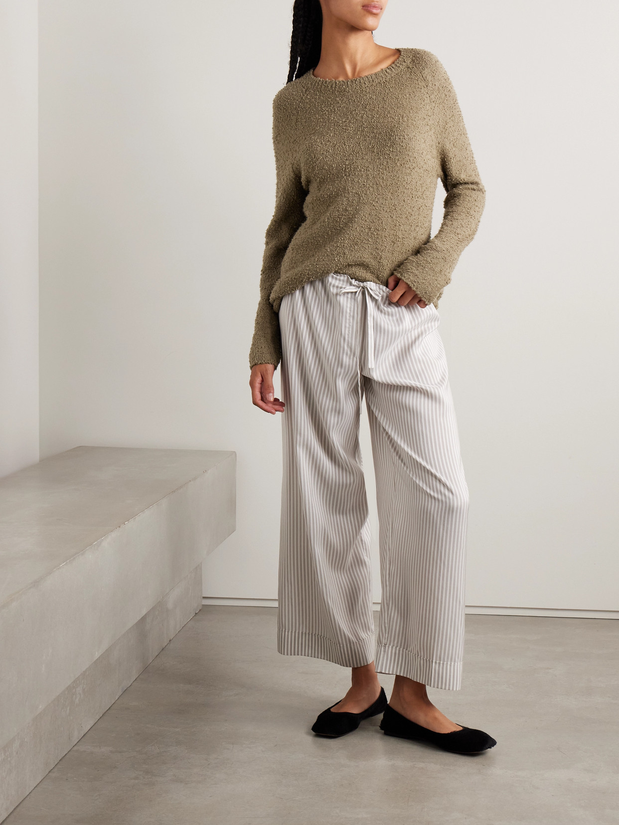 The Row Kathy Sweater - Women's - Cotton/lycra In Brown