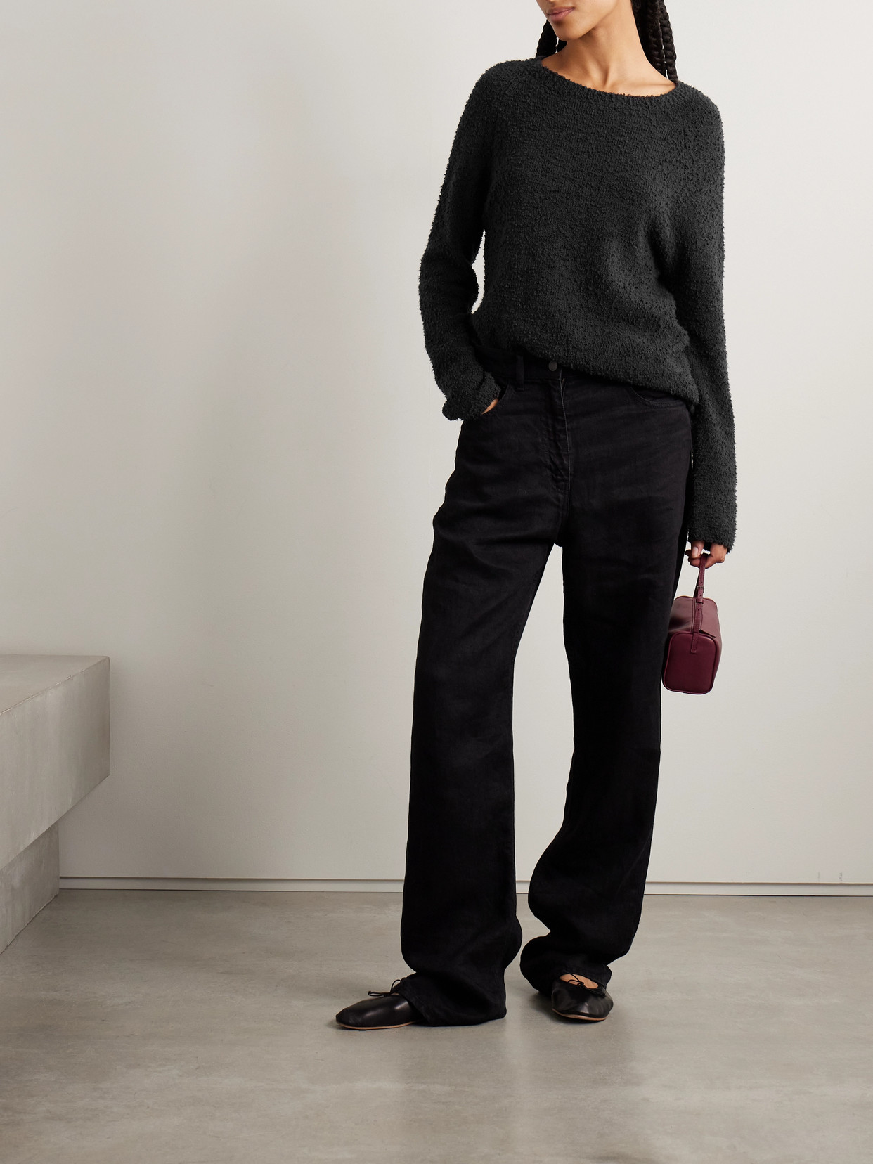 The Row Kathy Cotton-bouclé Sweater