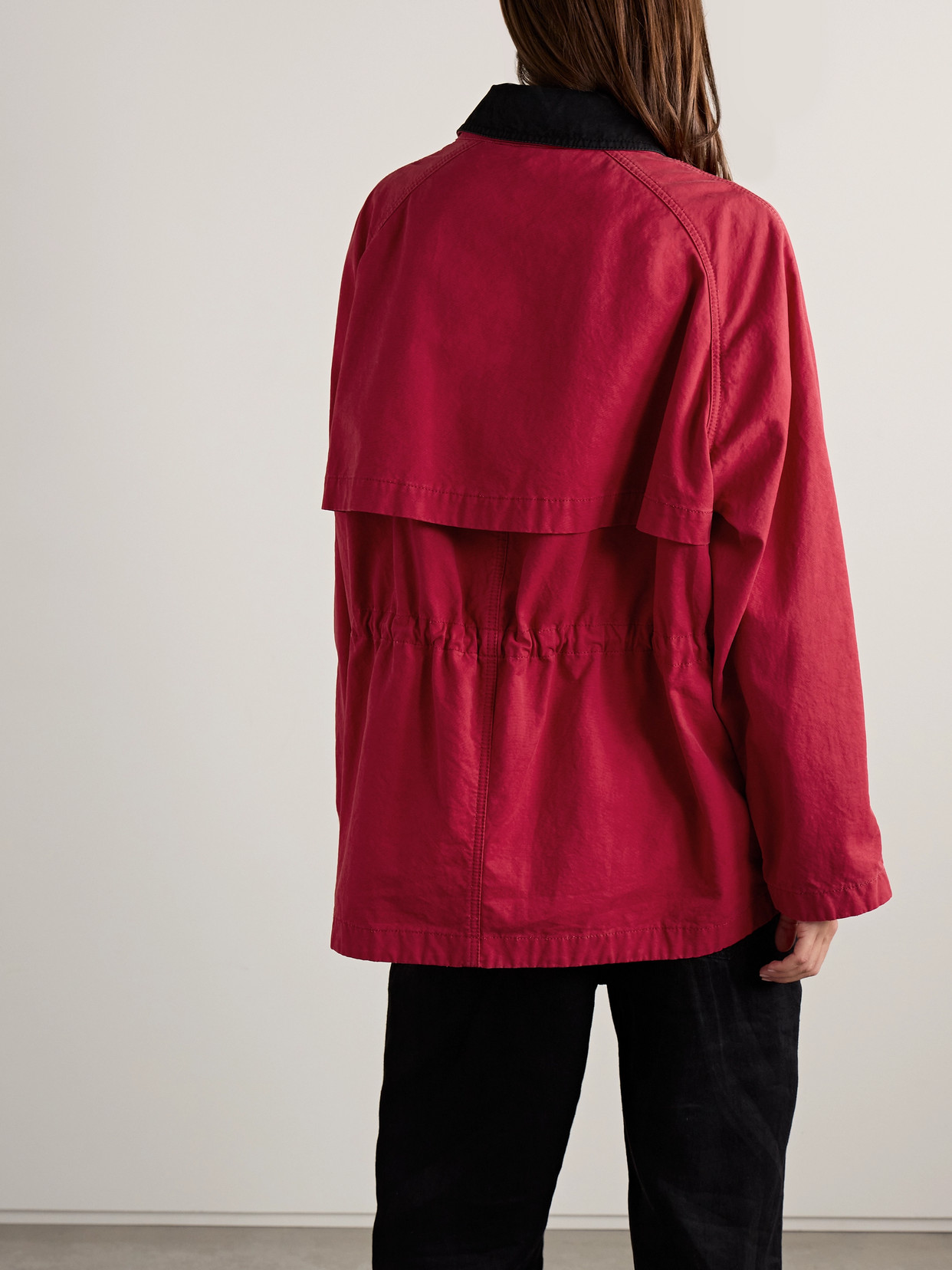 The Row Elodianna Two-tone Cotton-canvas Jacket
