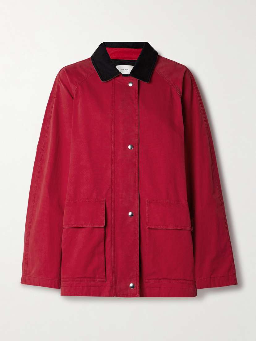 The Row Elodianna Two-tone Cotton-canvas Jacket