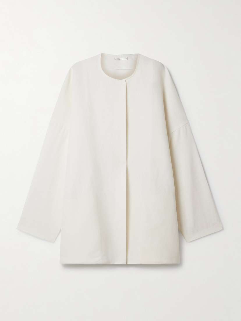 The Row Elke Oversized Silk Jacket