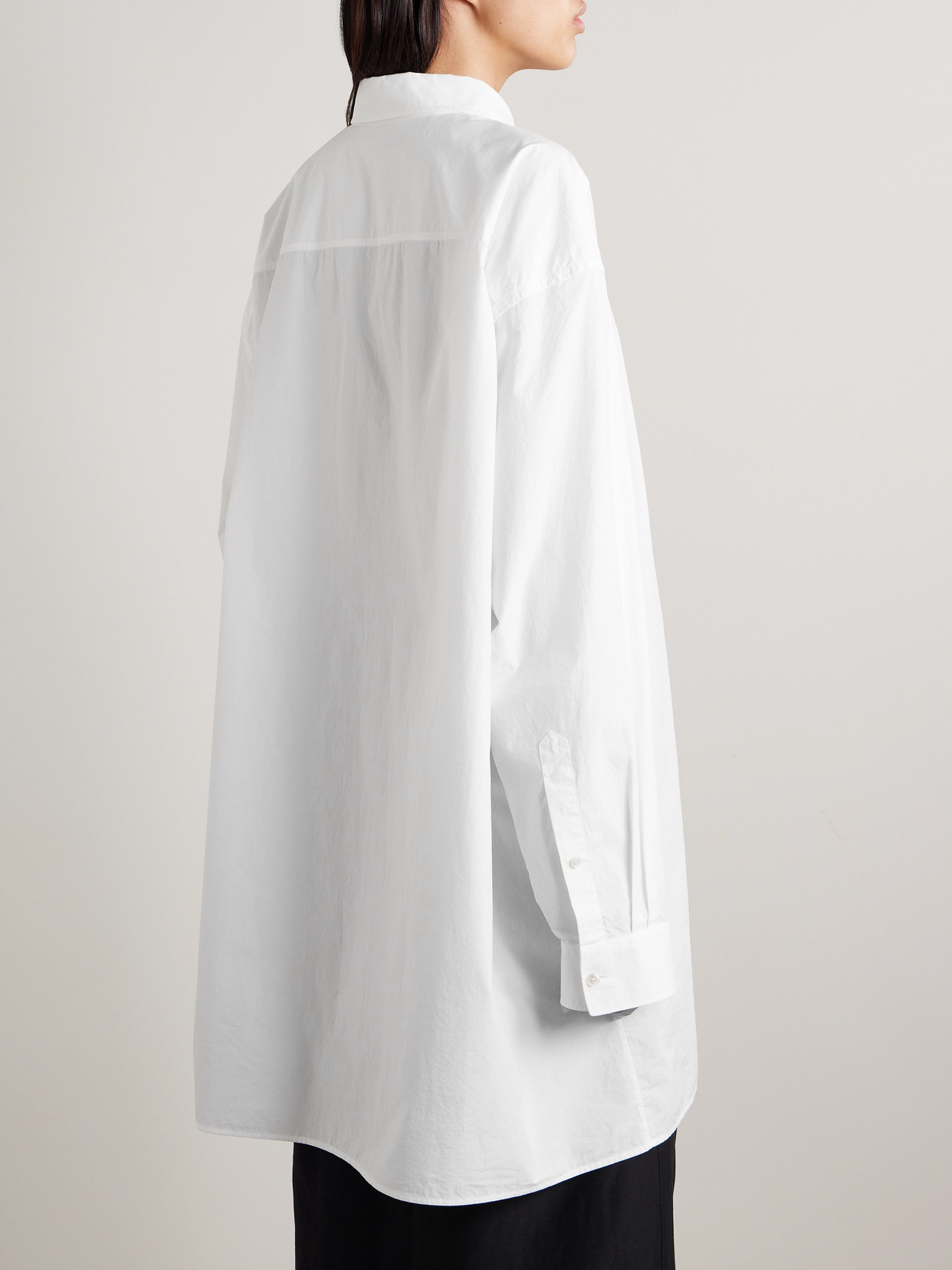 The Row Victoria Oversized Cotton-poplin Shirt
