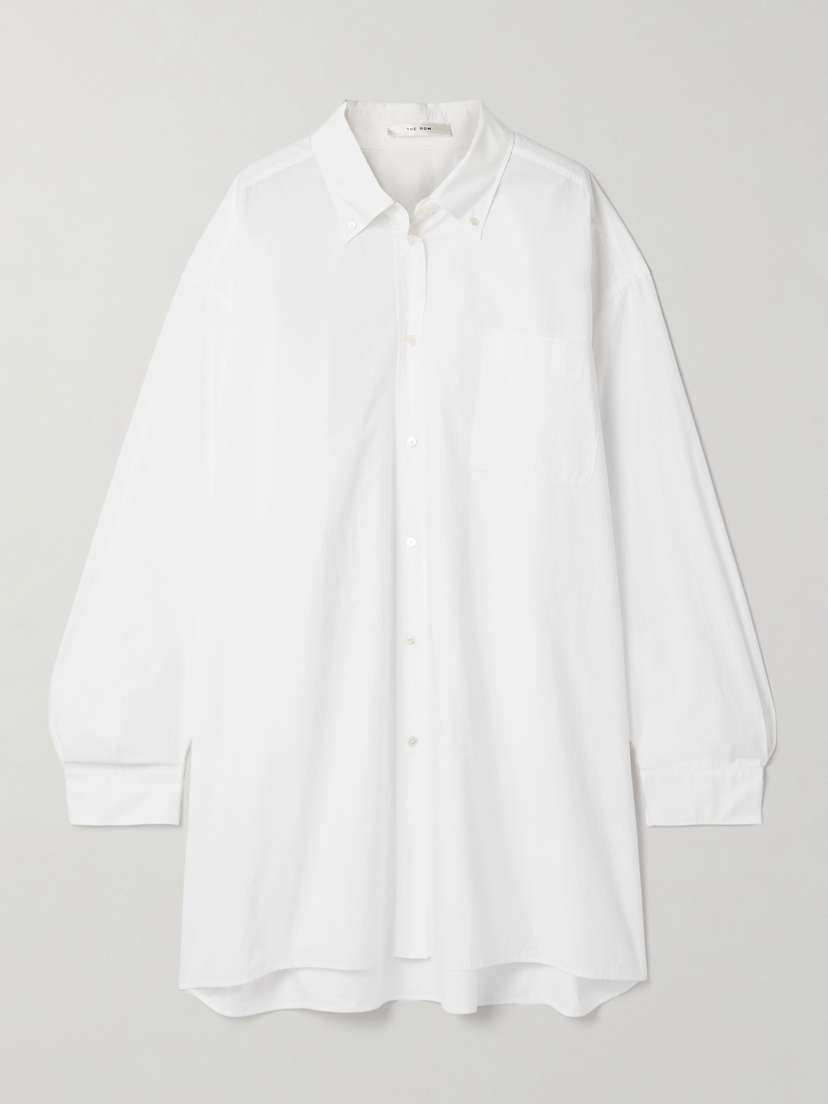 The Row Victoria Oversized Cotton-poplin Shirt