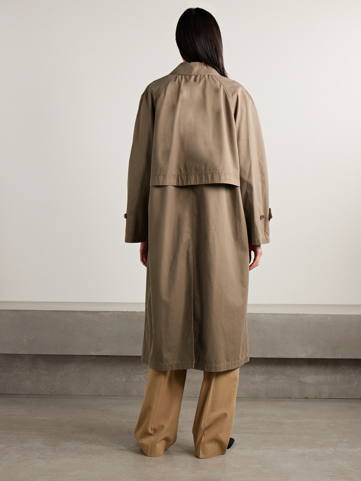 The Row Rocco Cotton And Cashmere-blend Twill Trench Coat