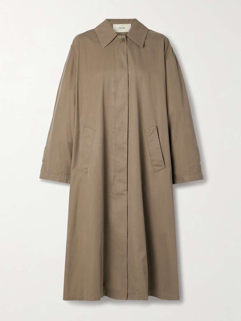 The Row Rocco Cotton And Cashmere-blend Twill Trench Coat