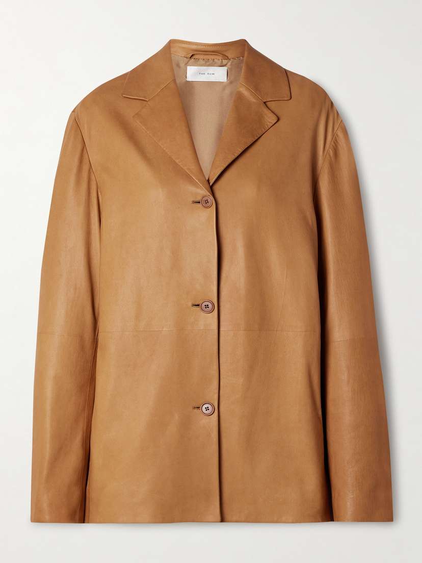 The Row Fabian Leather Jacket