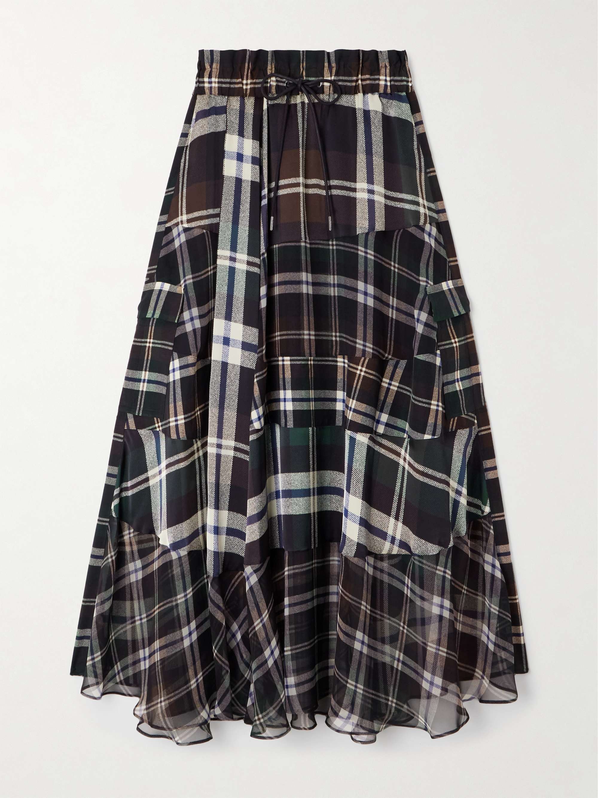 sacai - sacai 20ss 異素材パッチワークスカートの通販 by
