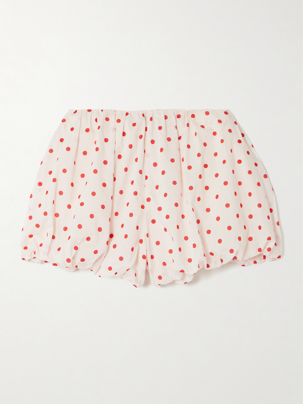 Posse Womens Petite Polka Dot Aurelia Polka-dot Puffball Woven Shorts Xs In Cream