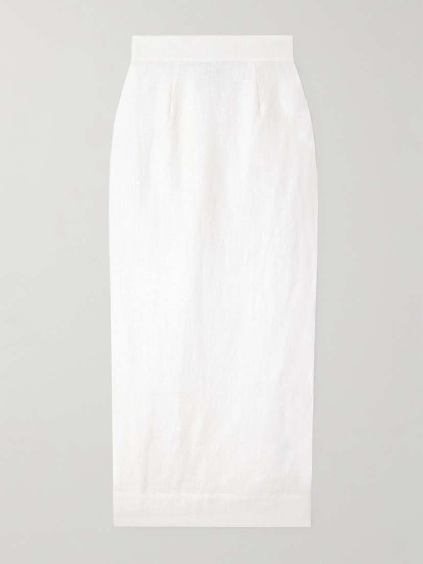 Posse Emma Linen Midi Skirt
