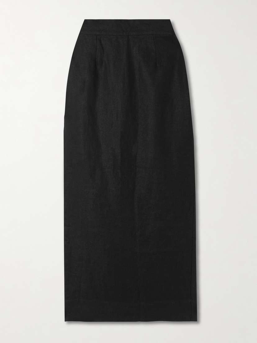 Posse Emma Linen Midi Skirt