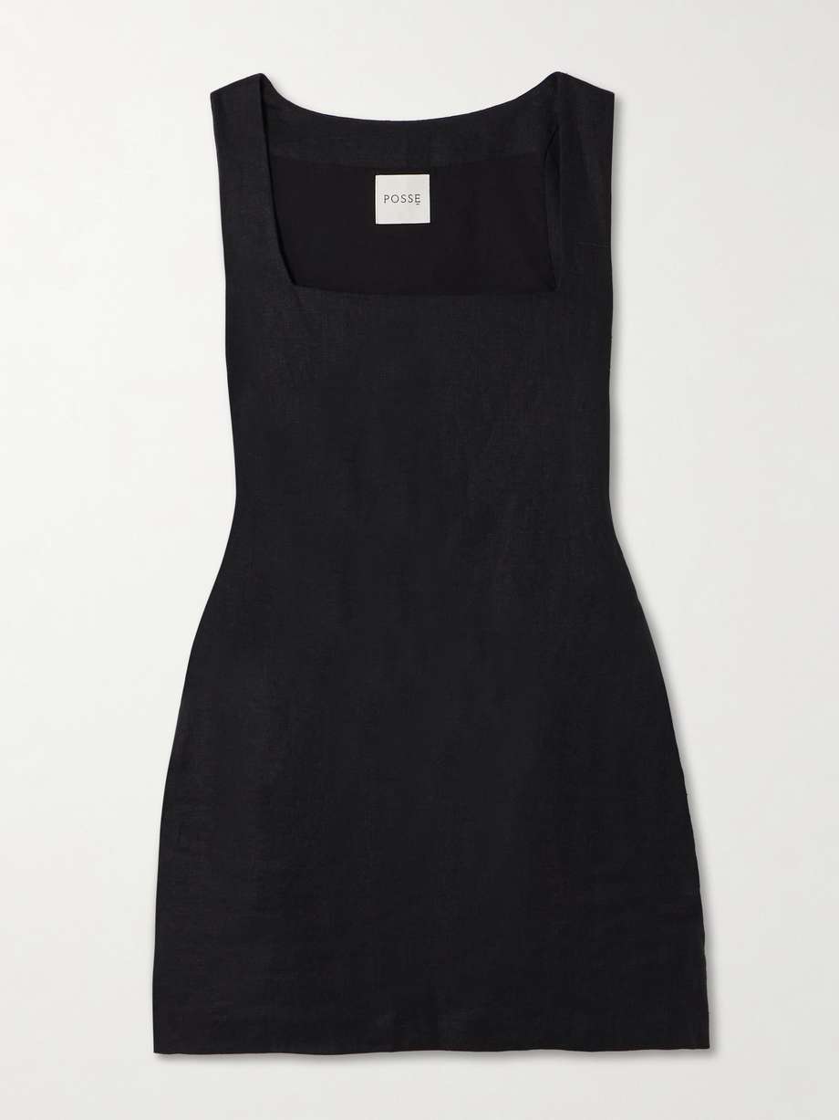 alice linen mini dress
