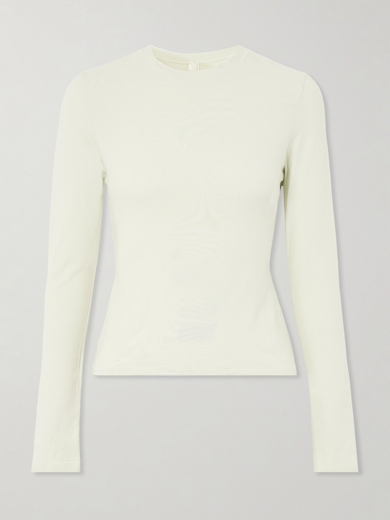 Skims Stretch-cotton Jersey Top In Off-white