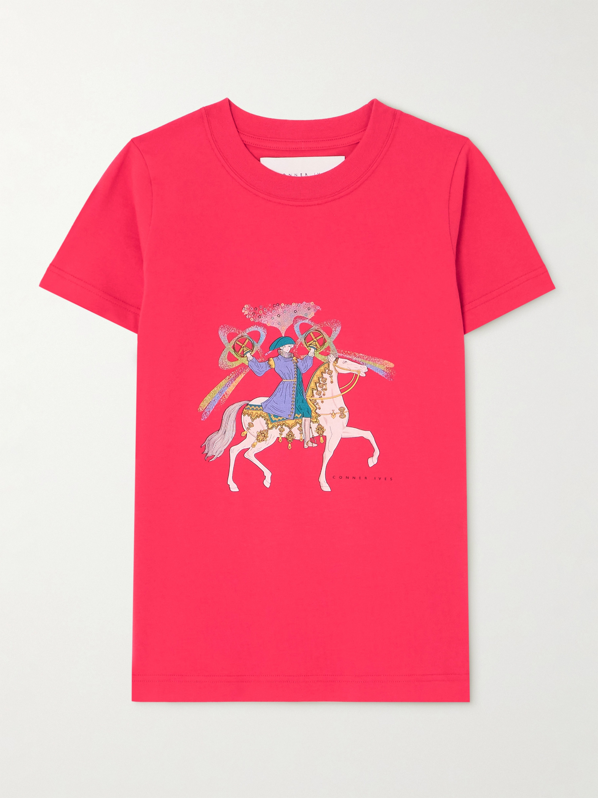 Conner Ives - Camelot printed organic cotton-jersey T-shirt | Plush