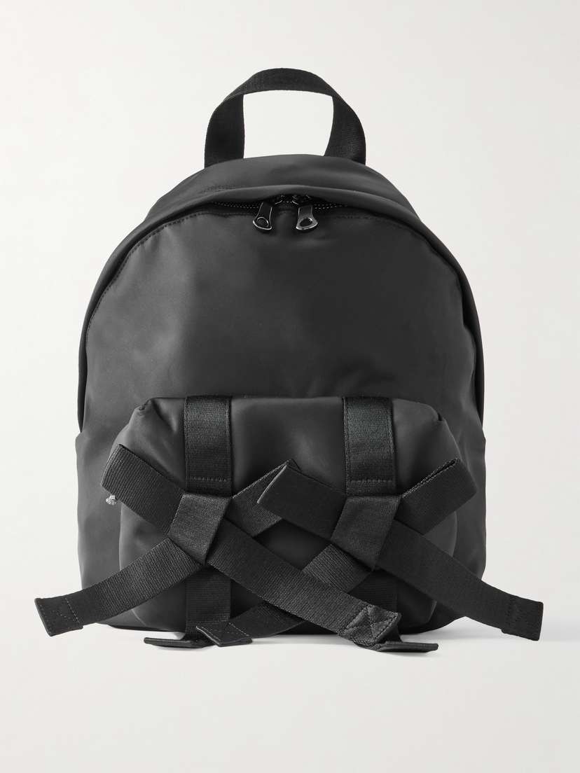 Simone Rocha Bow And Faux Pearl-embellished Shell Backpack