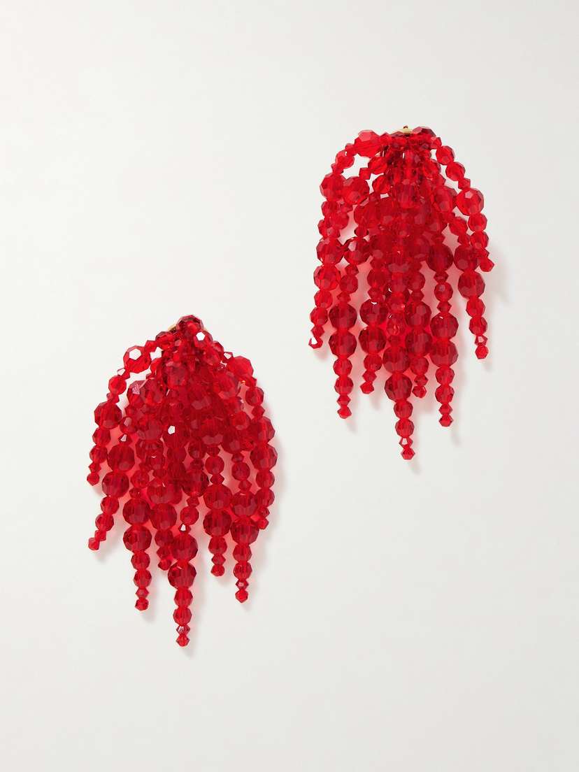 Simone Rocha Gold-tone Crystal Earrings