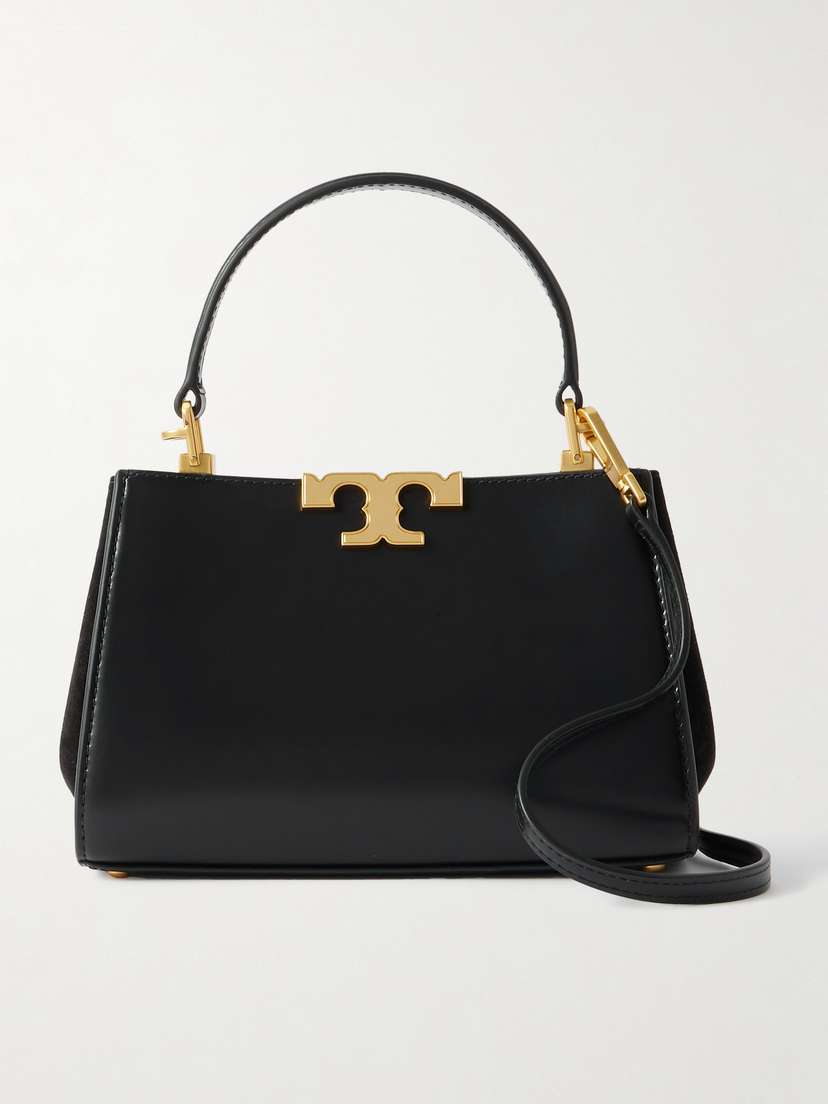 Tory Burch Eleanor Mini Suede-trimmed Leather Shoulder Bag