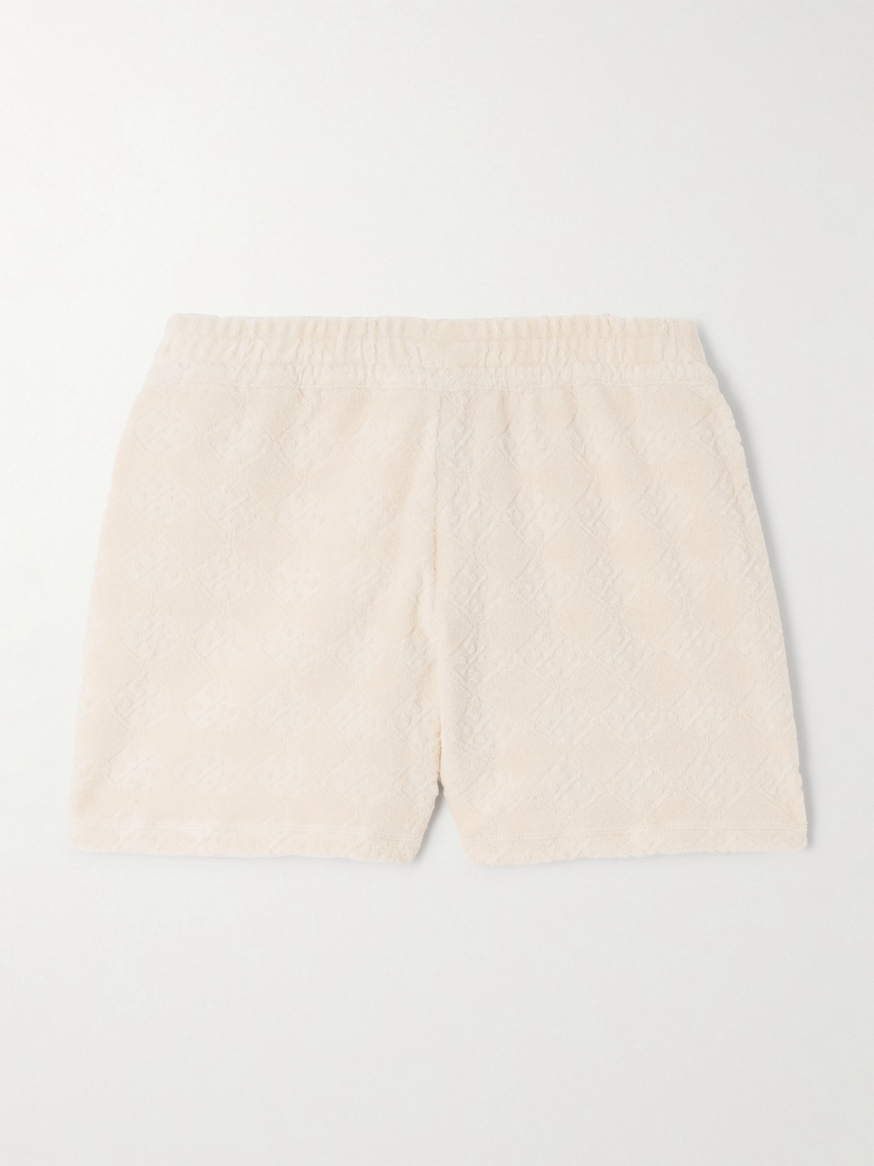 Tory Burch Cotton-blend Terry Jacquard Shorts