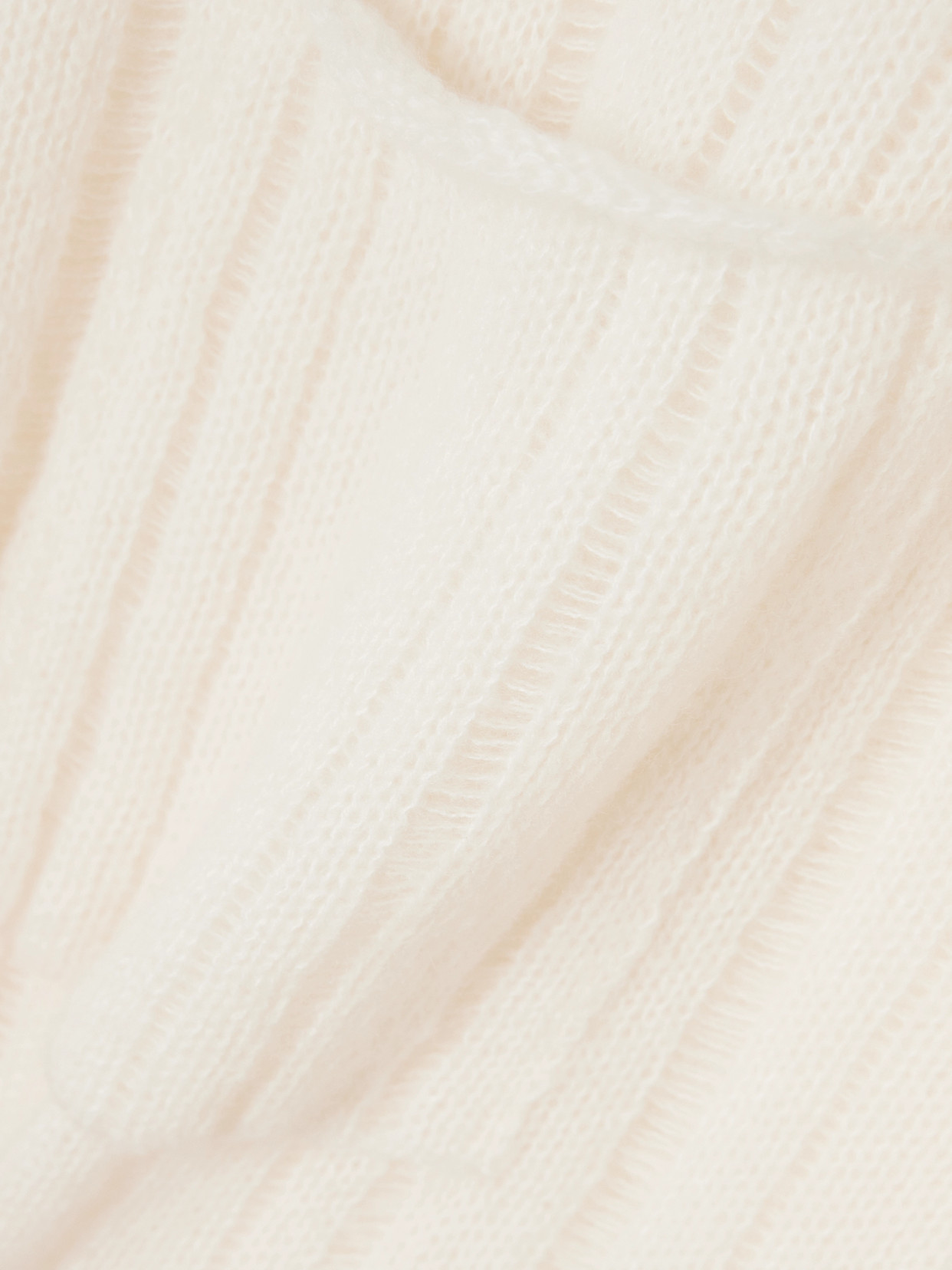 THE ELDER STATESMAN NIMBUS SOLIDS RIBBED CASHMERE AND COTTON-BLEND SWEATER
