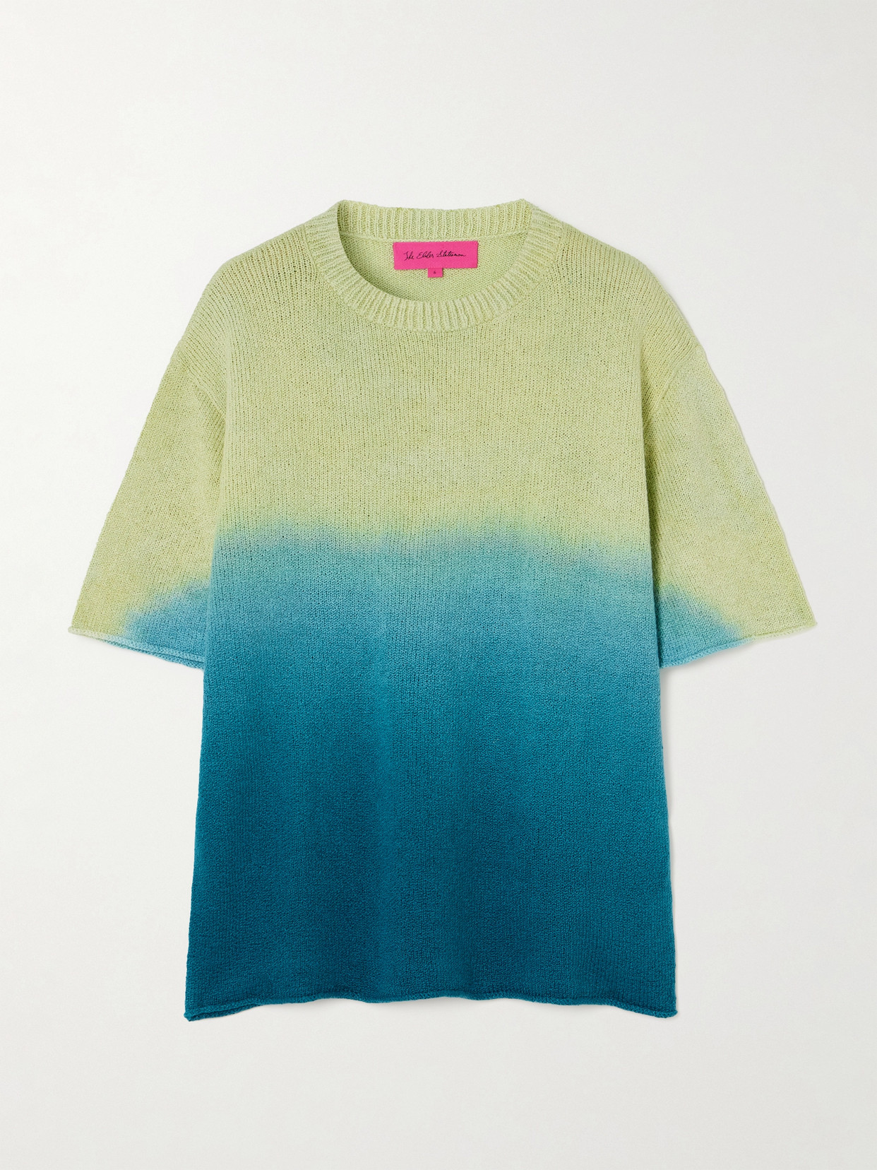 The Elder Statesman Nora Lite Tie-dyed Cotton T-shirt In Green
