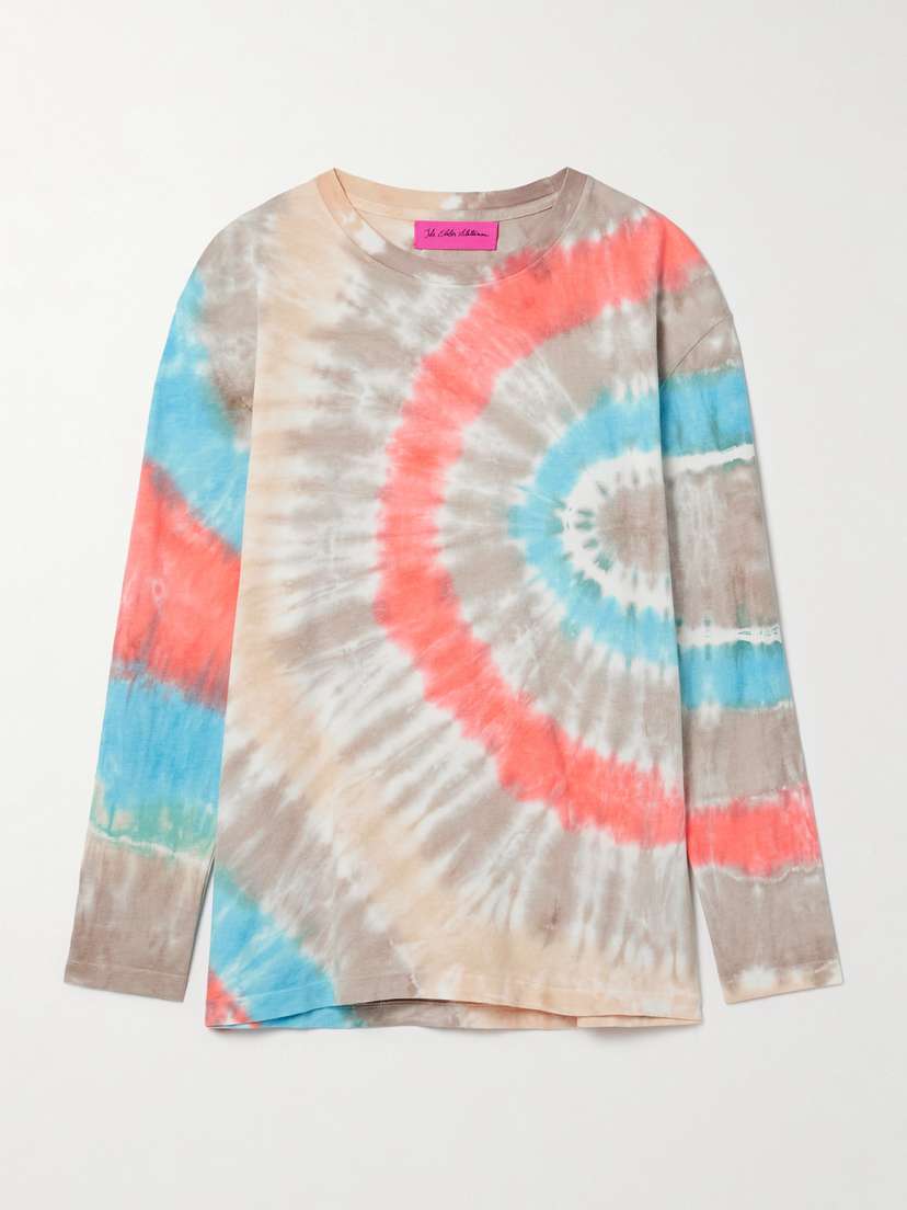 The Elder Statesman Geode Tie-dyed Cotton And Cashmere-blend Jersey T-shirt