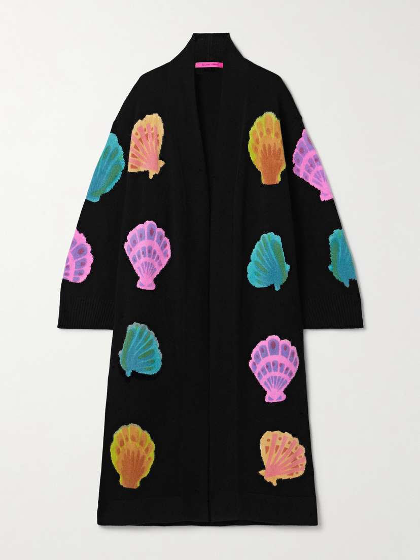 The Elder Statesman Cashmere-jacquard Cardigan