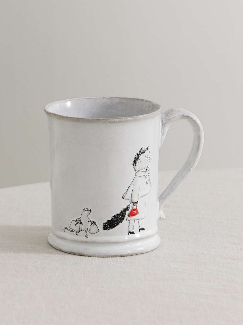 Astier De Villatte + Grace Coddington Keeping Up Painted Ceramic Mug