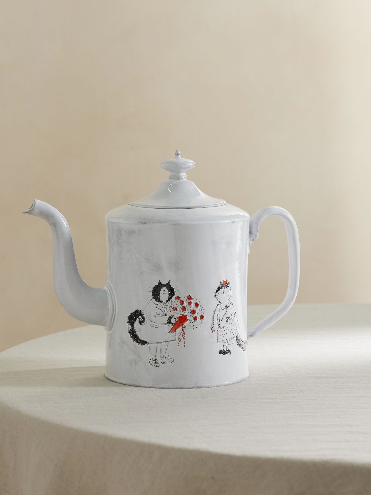 + Grace Coddington Jimi's Bouquet painted ceramic teapot