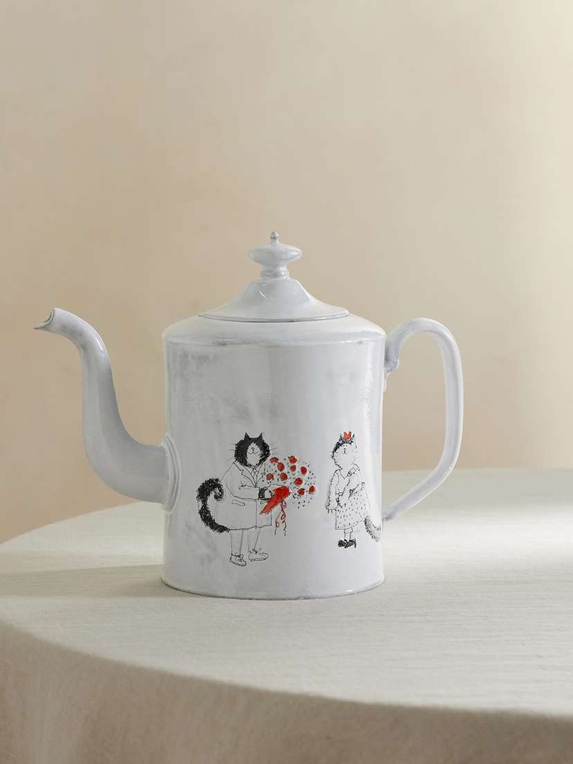 Astier De Villatte + Grace Coddington Jimi's Bouquet Painted Ceramic Teapot