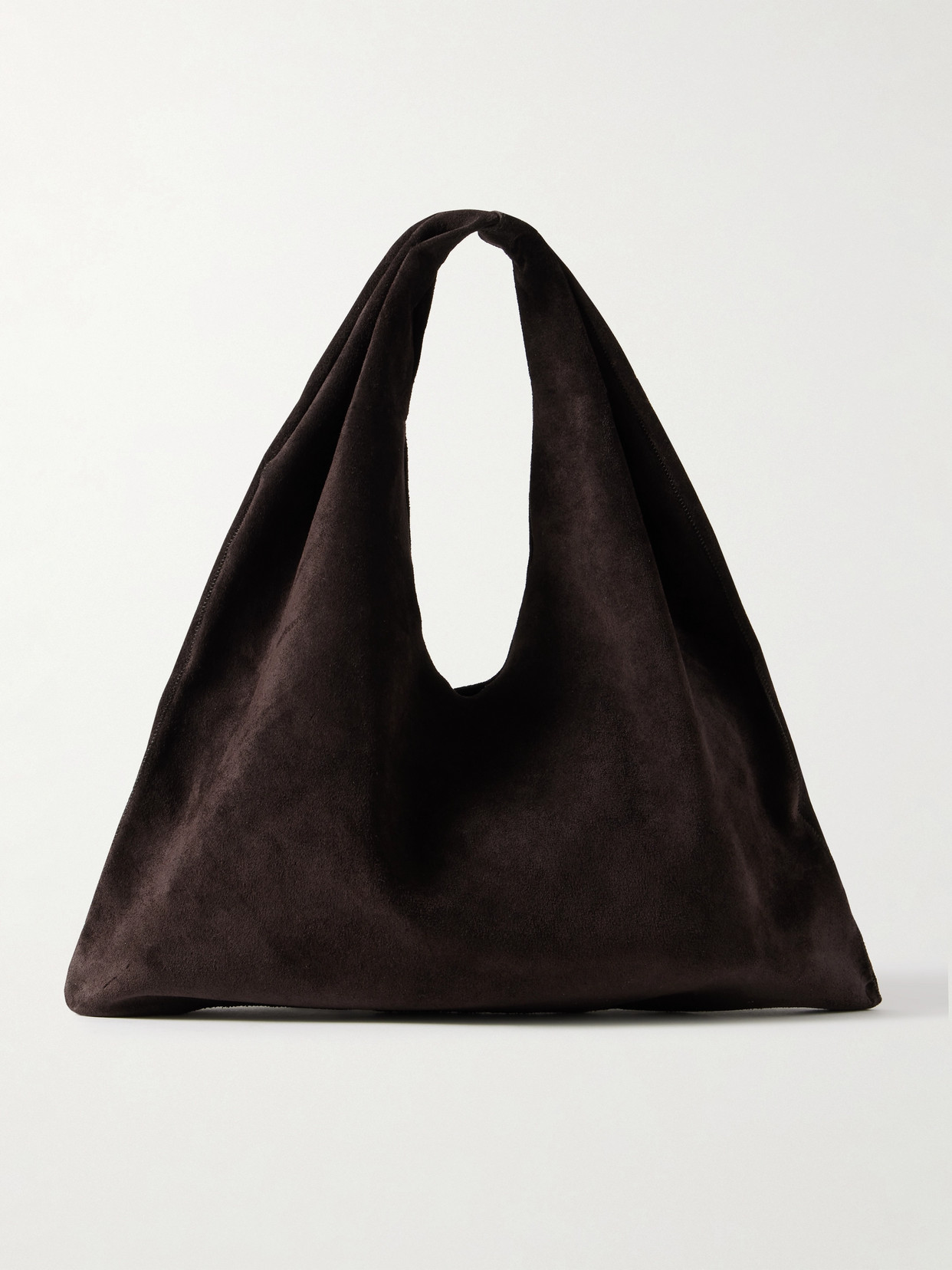 The Row Bindle Small Suede Shoulder Bag