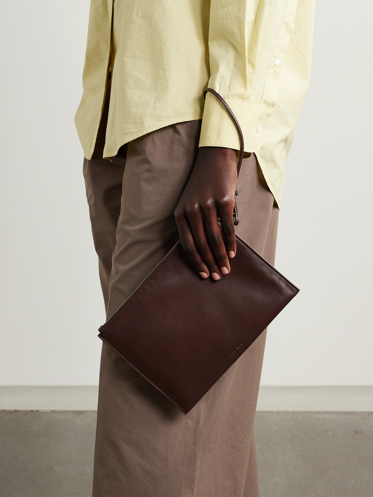 The Row Leather Pouch