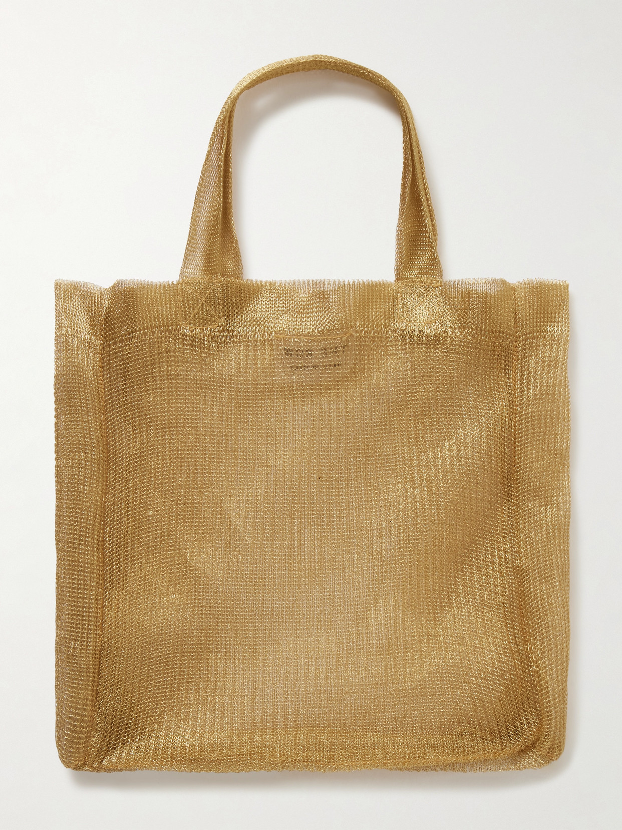 The Row Imogen Mini Metallic Mesh Tote