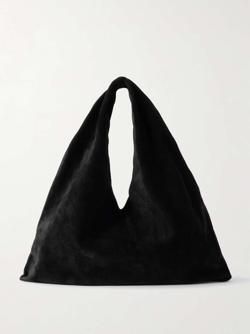 The Row Bindle Small Suede Shoulder Bag