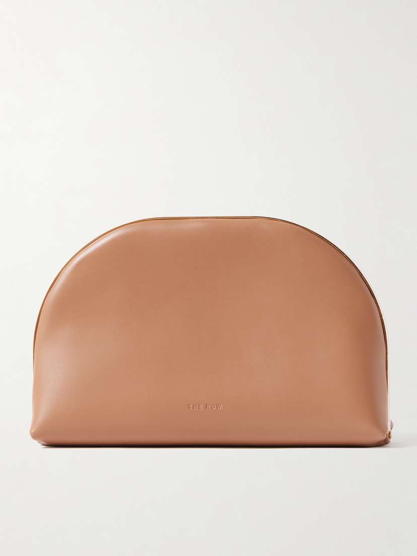 The Row Sylvia Leather Clutch
