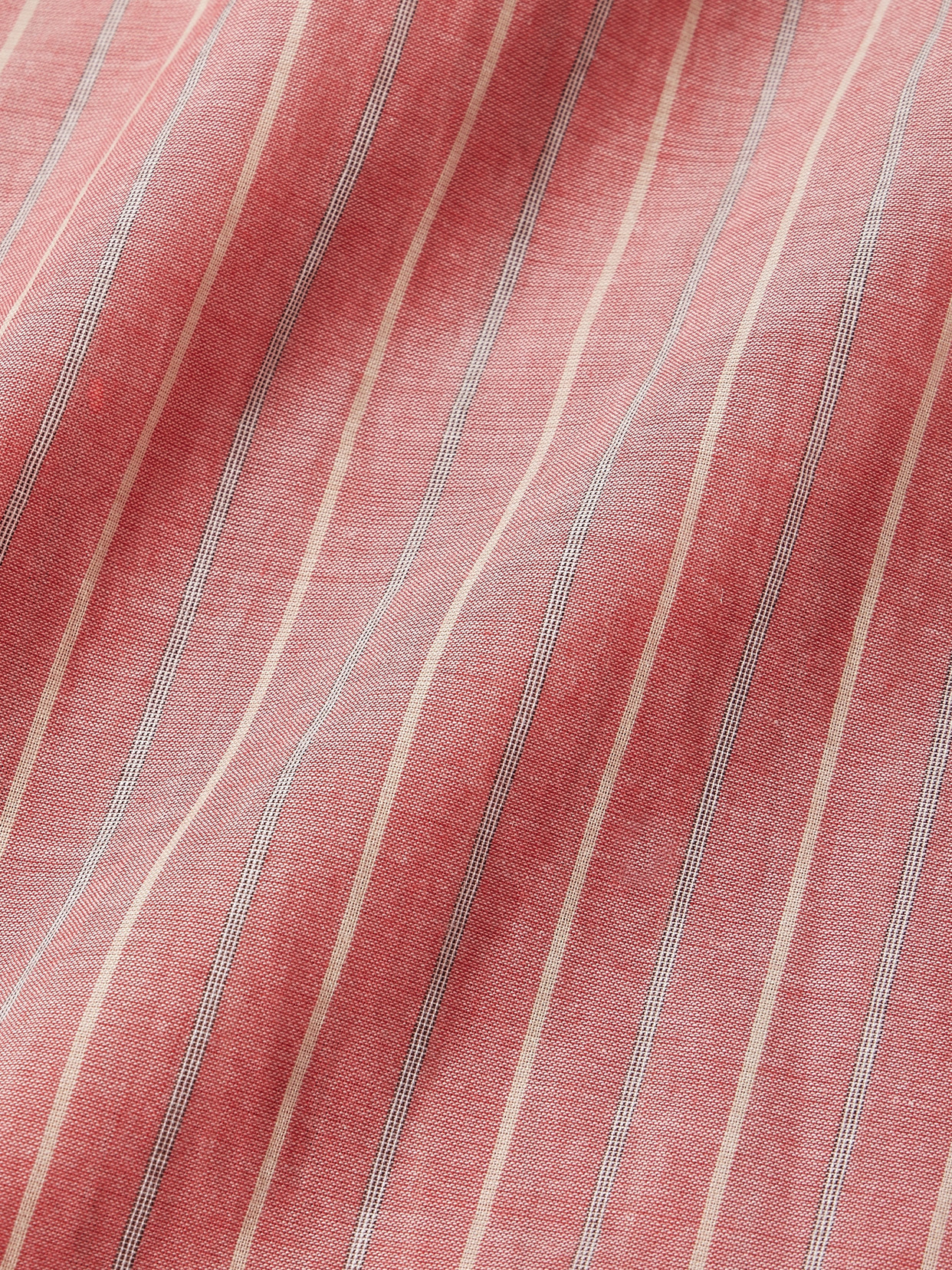 The Row Guel Fringed Striped Cotton-voile Scarf