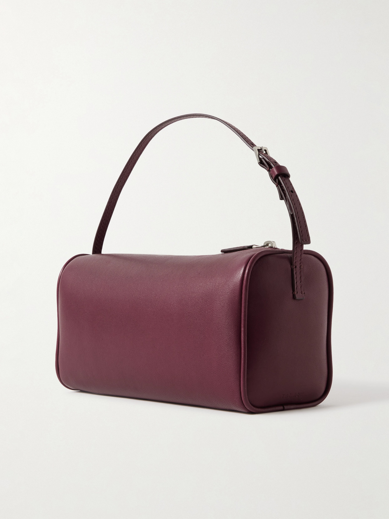 The Row '90s Leather Tote In Burgundy