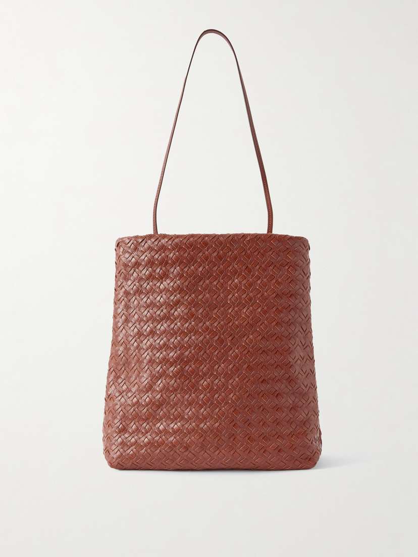 The Row Lilou Woven Textured-leather Shoulder Bag