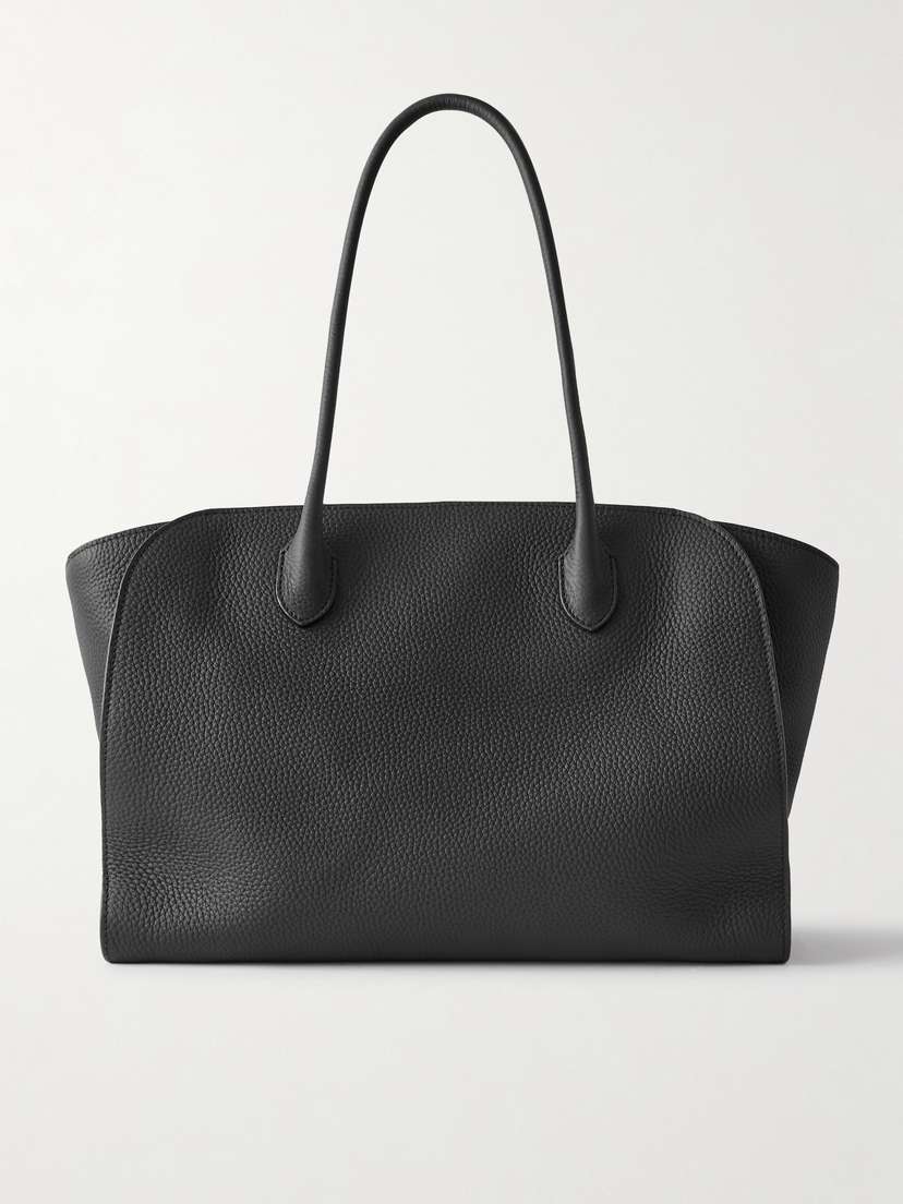The Row Marlo 14 Textured-leather Tote