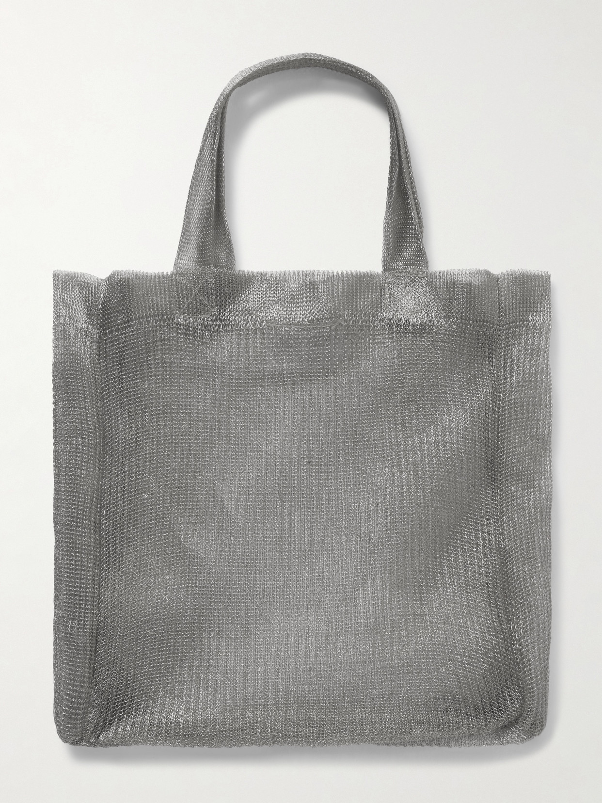 The Row Imogen Mini Metallic Mesh Tote