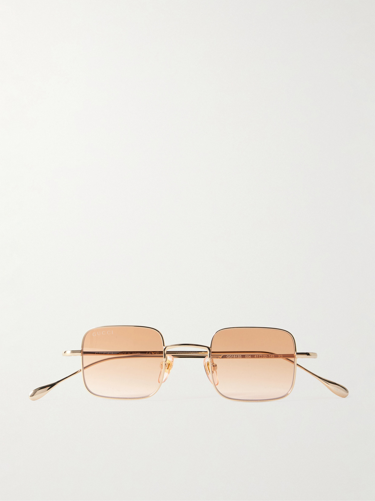 GUCCI EYEWEAR - Square-frame Gold-tone Sunglasses - One size