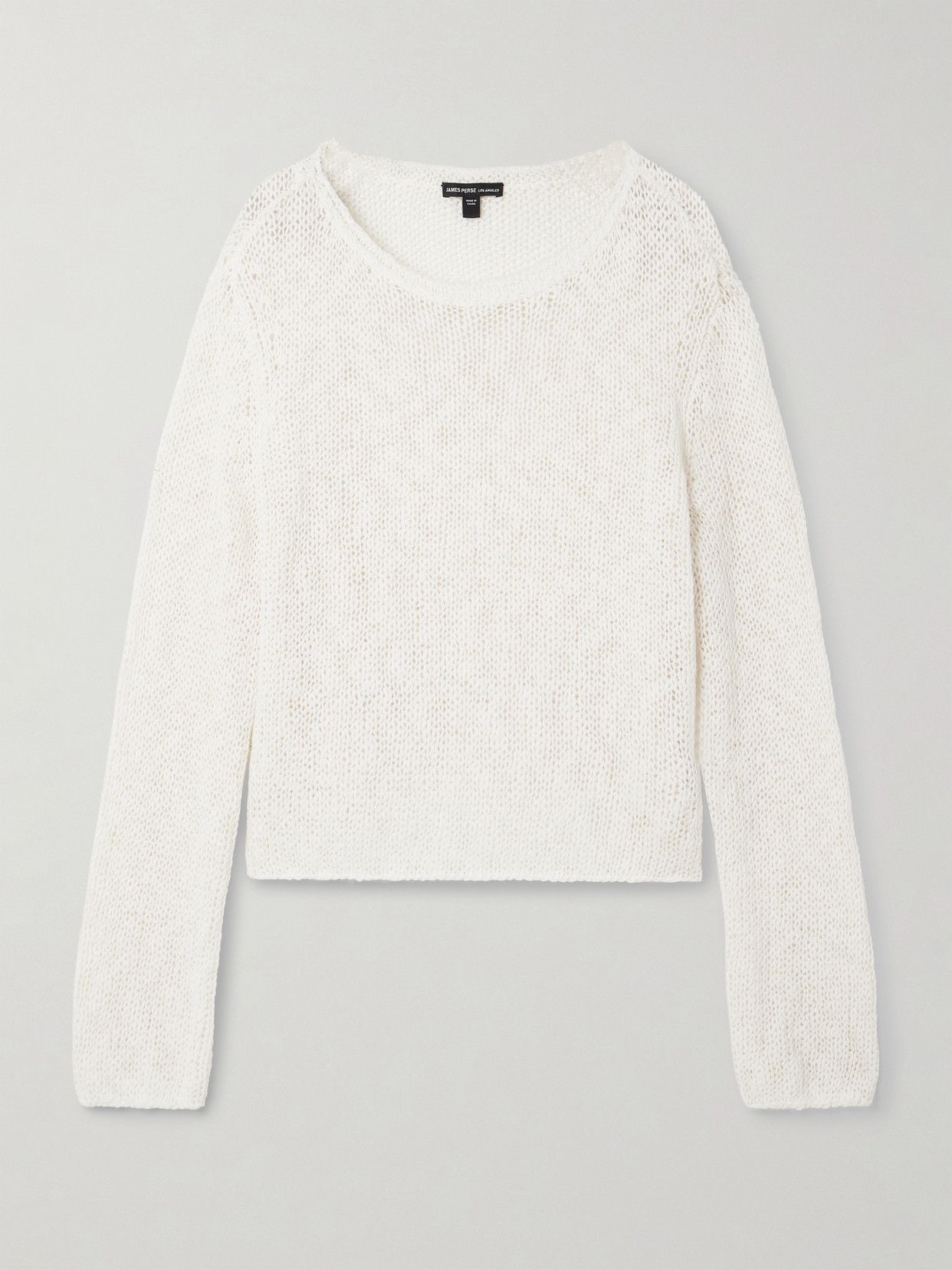 James Perse Cotton And Linen-blend Sweater